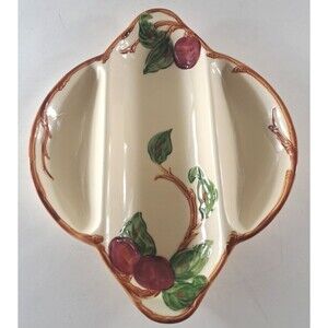 Franciscan Ware Apple Serving Platter Relish Divided Dish 3 Part California